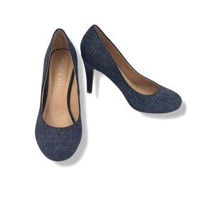 Kelly & Katie Blue Denim‎ Like Fabric High Heels Pumps Shoes Larissa Size 8M